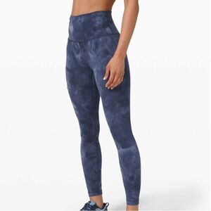 Lululemon Wunder Train High-Rise Tight 25” *Diamond Dye - Naval Blue